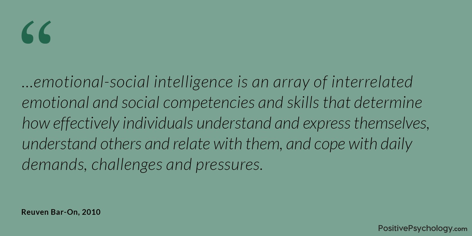 Emotional-Social Intelligence
