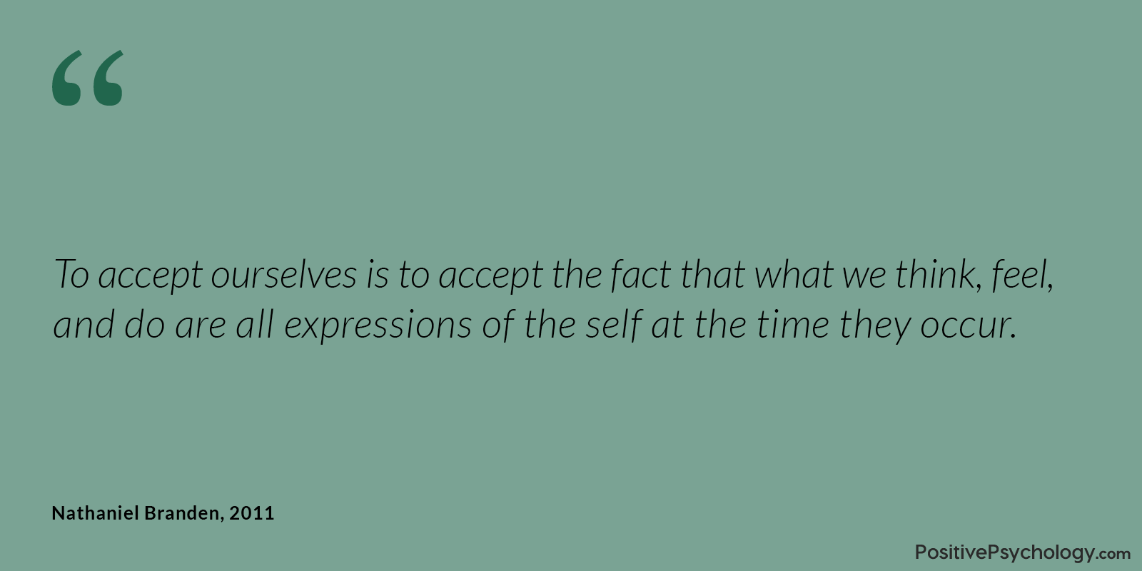 Expressions of the self