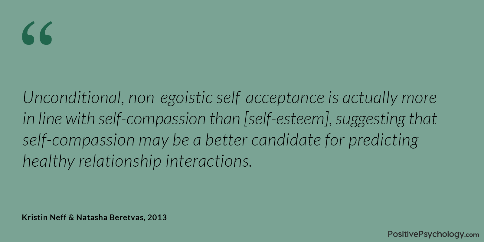 Unconditional self-acceptance