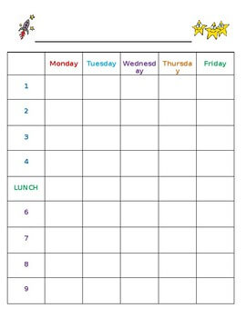 P1 of the Positive Reinforcement Chart