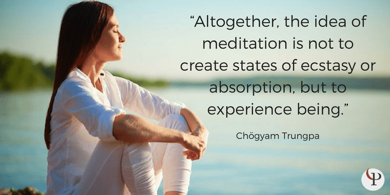 mindfulness quote Chögyam Trungpa
