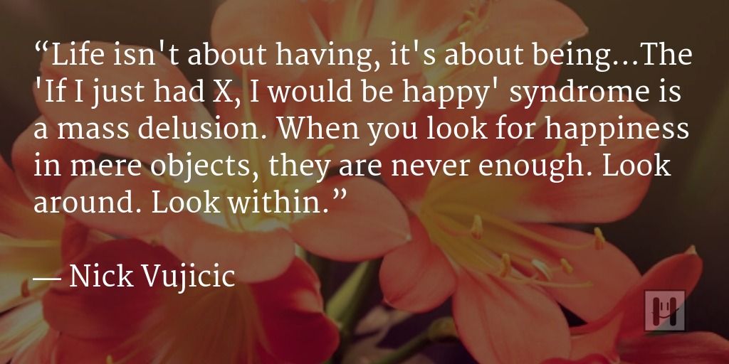 Nick Vujicic Positive Psychology Quotes