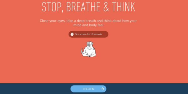Mindfulness Apps stop breathe and think